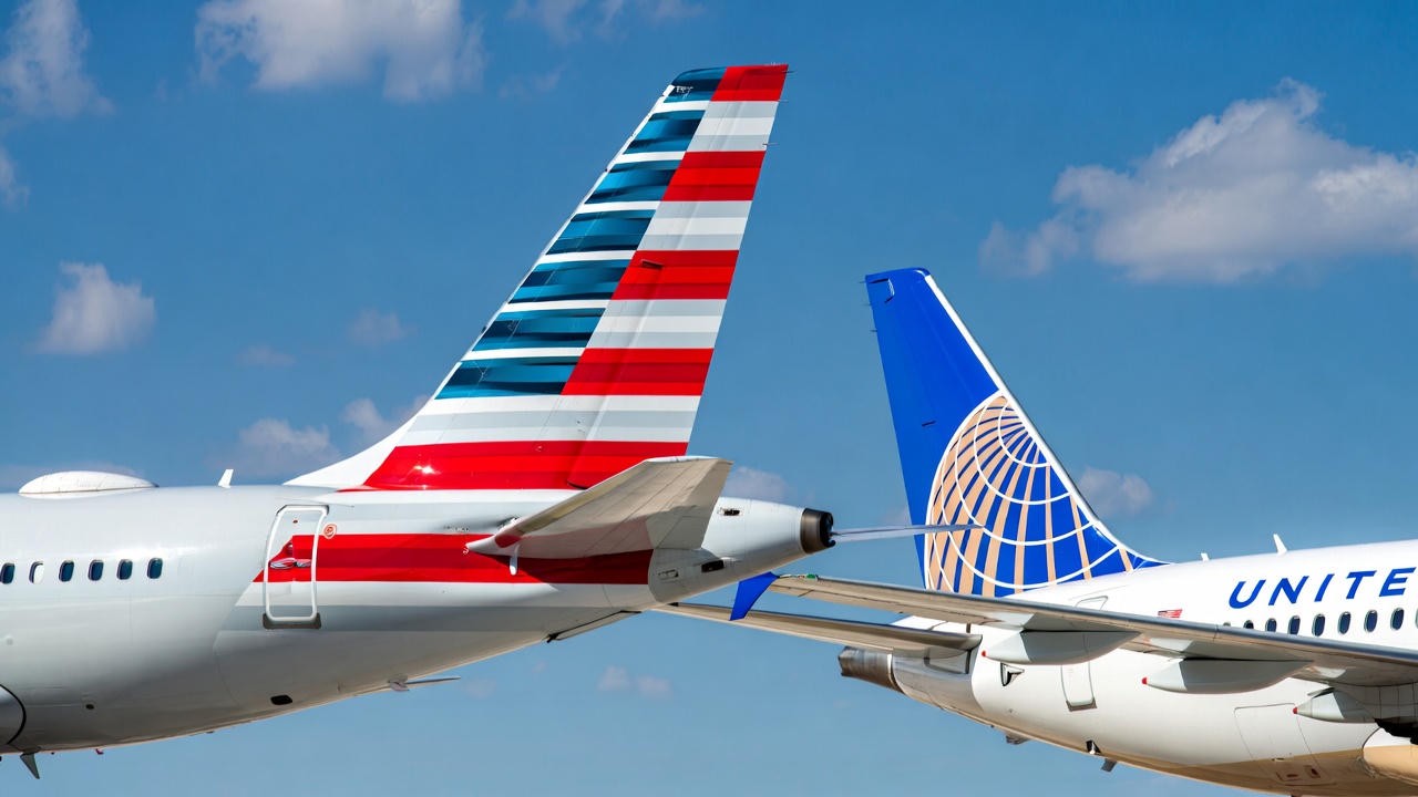 Aviones de American Airlines y United Airlines