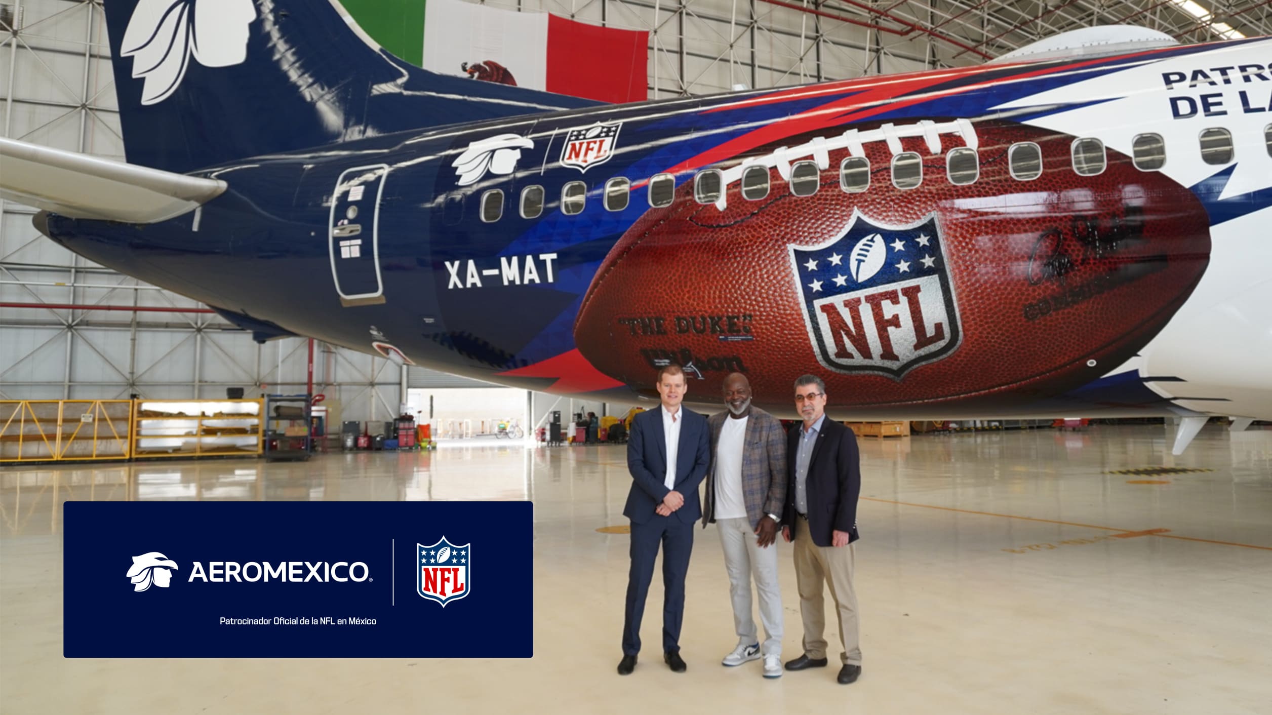 Aeroméxico será el sponsor oficial de la NFL y anunció un Boeing 737 MAX con livery especial