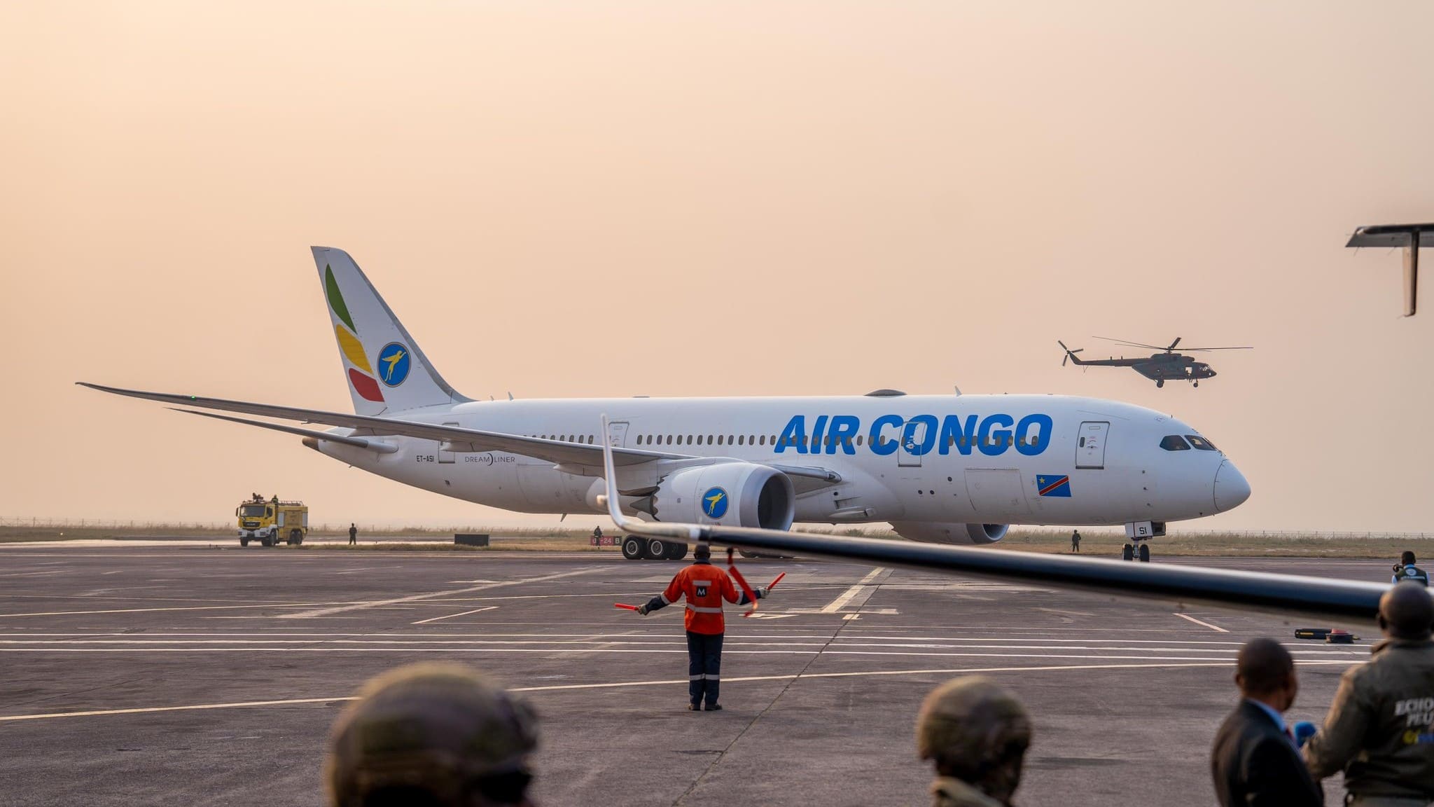 Nuevo Boeing 787 Dreamliner de la aerolínea Air Congo