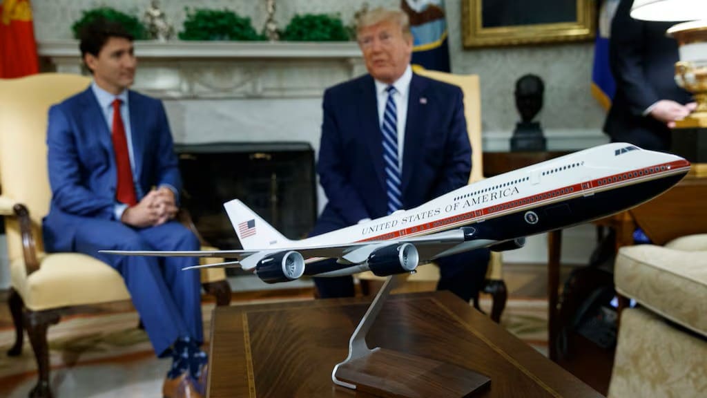 Avión a escala del nuevo avión presidencial