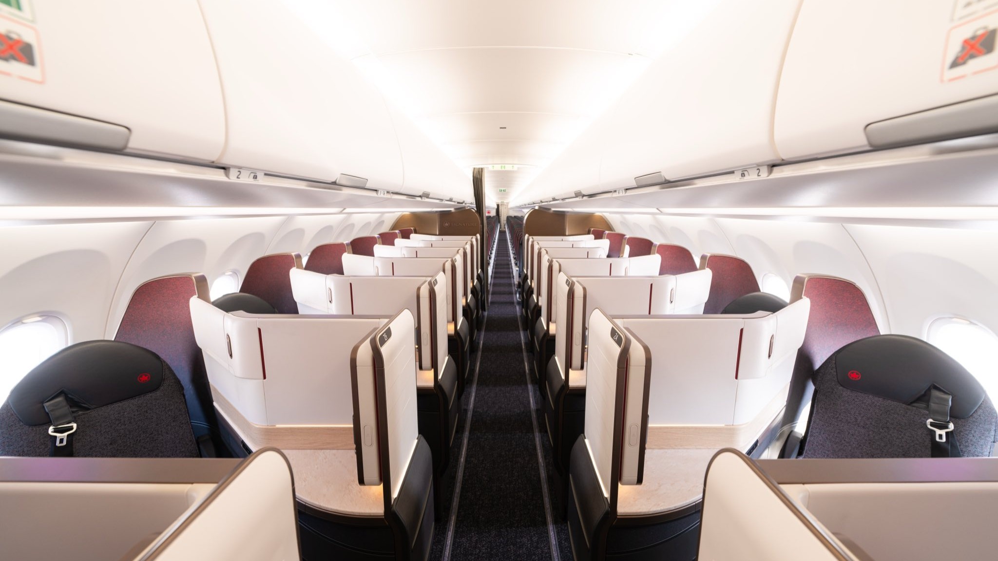 Interior avión Air Canada