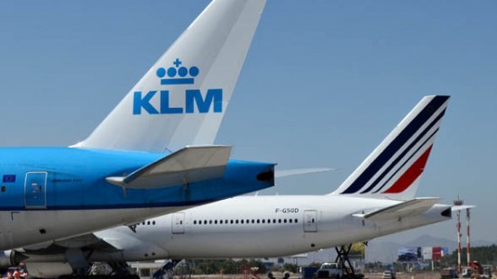 Aviones KLM y AirFrance