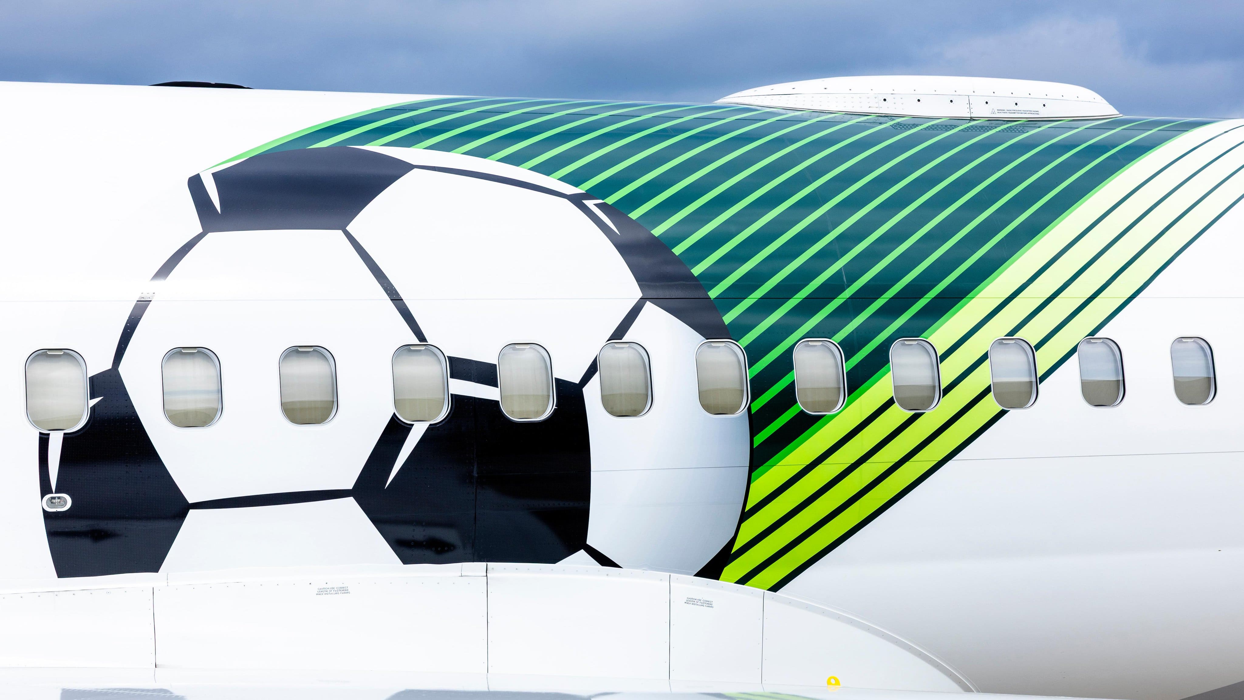 Boeing 737 MAX con livery especial para el Mundial 2026 en Seattle