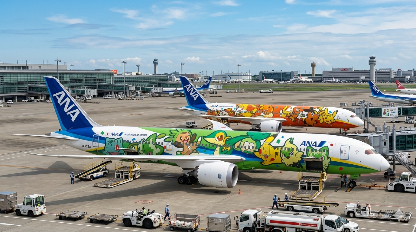 La aerolínea japonesa ANA presentó 2 aviones con diseños de Pokémon