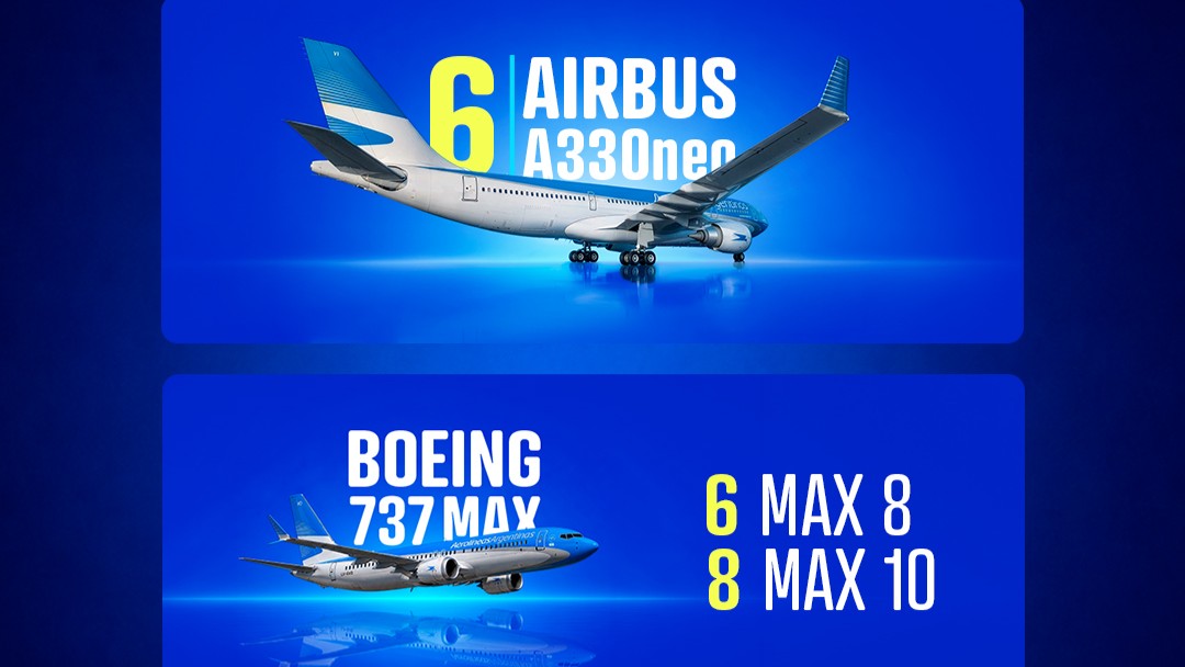 Nuevos aviones Aerolíneas Argentinas