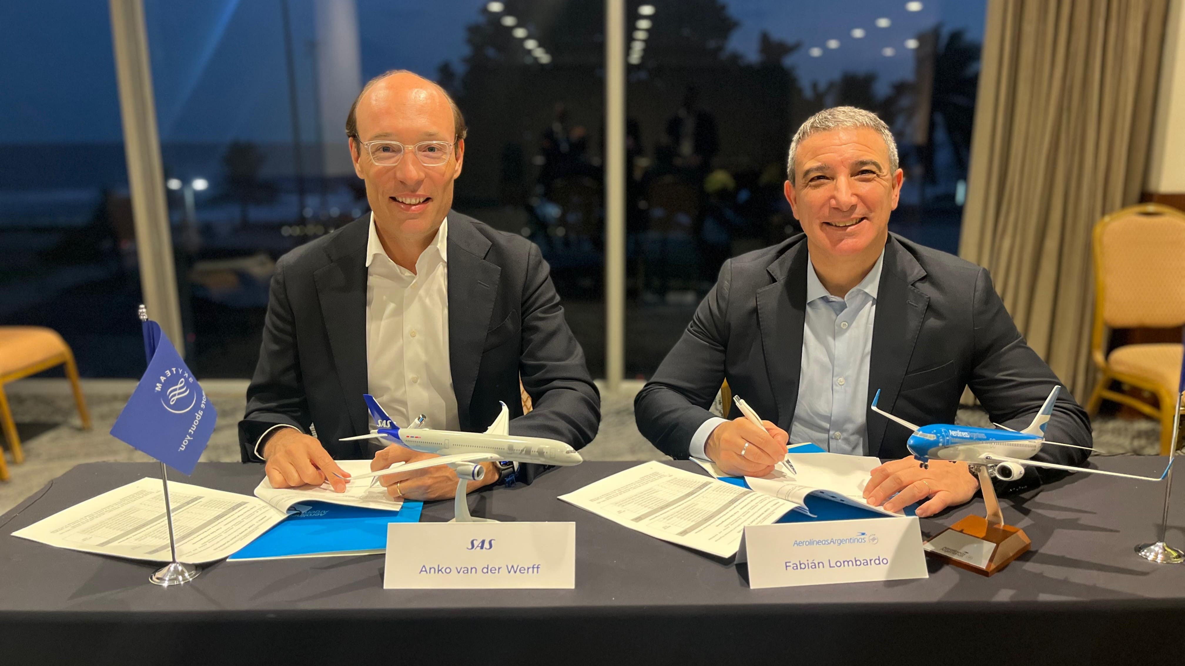 Vuelos de código compartido Aerolíneas Argentinas y SAS