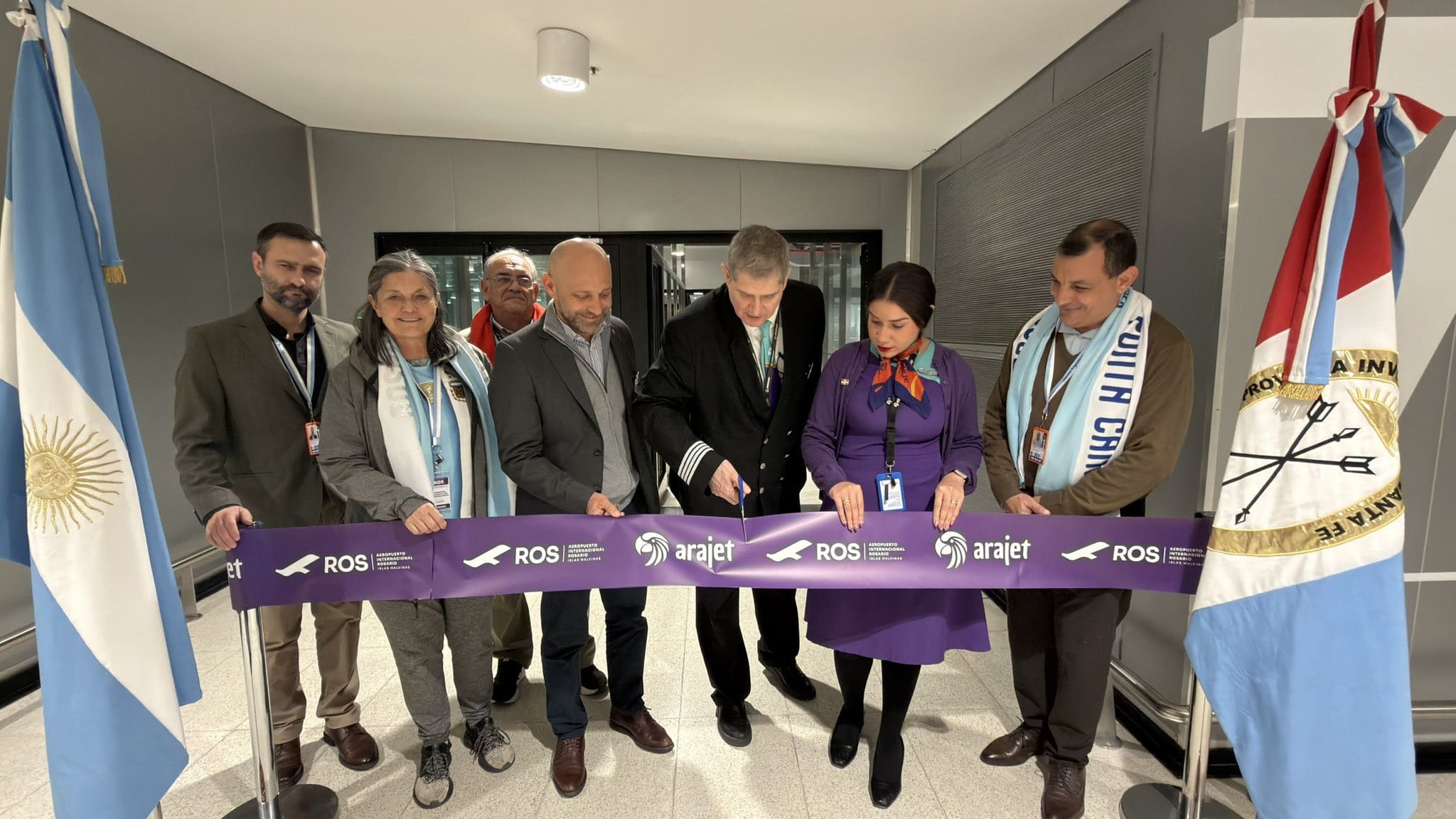 Evento inugural de los vuelos entre Rosario y Punta Cana con Arajet