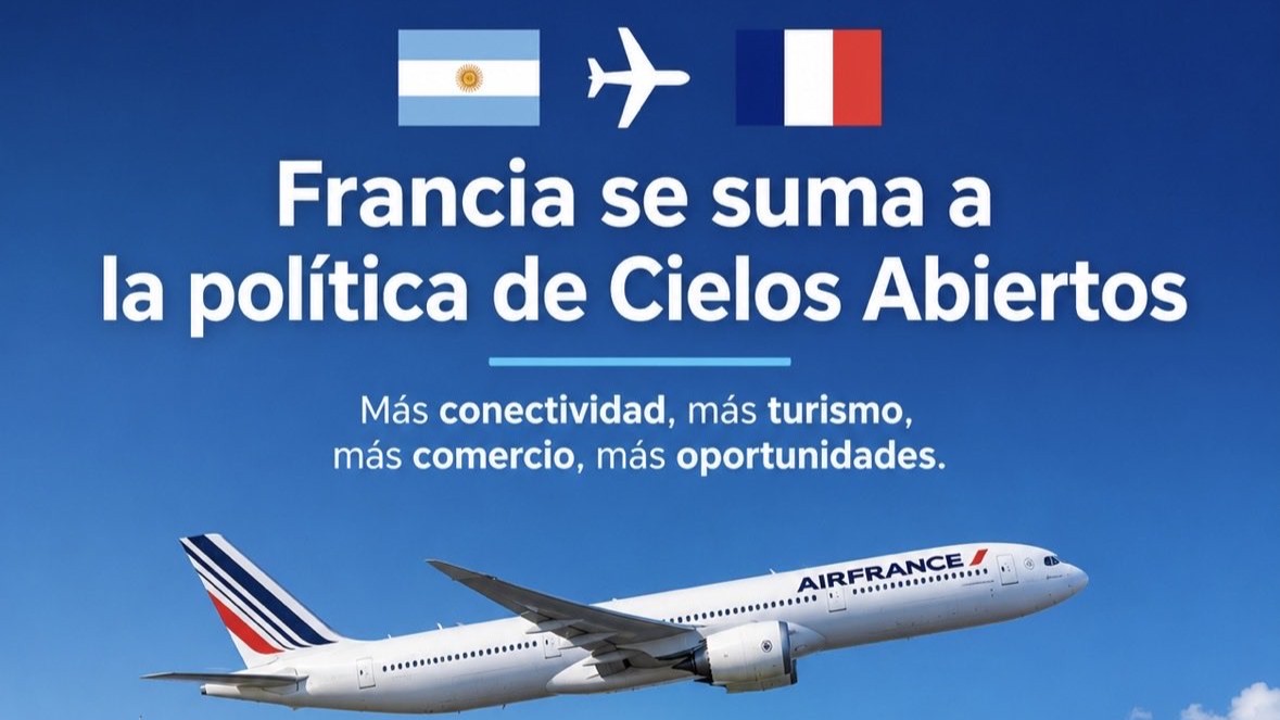 Argentina y Francia firman un acuerdo de cielos abiertos y habilitan el doble de frecuencias entre ambos países