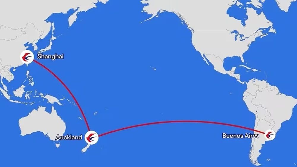 Ruta Buenos Aires-Auckland-Shanghai