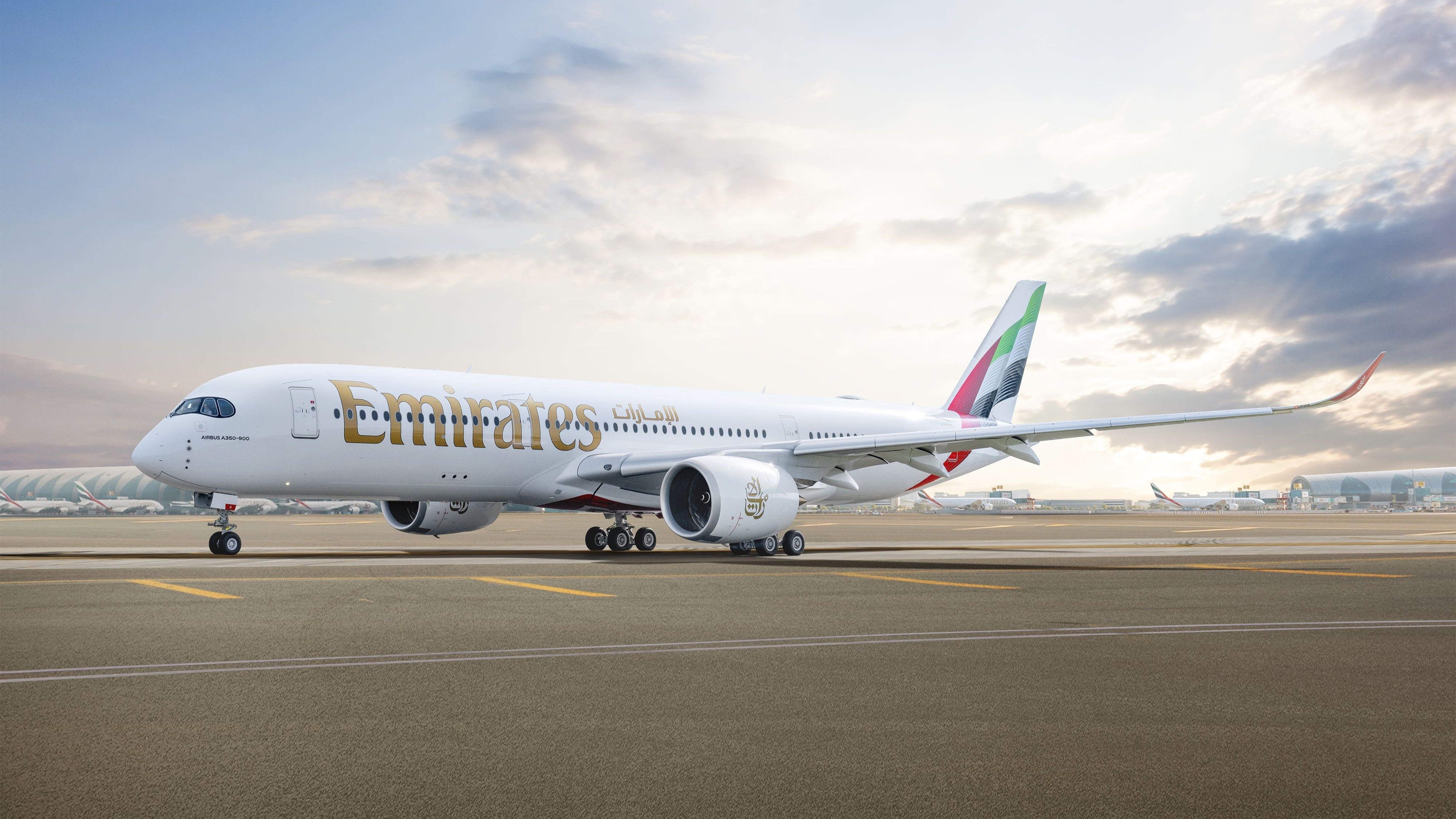Airbus A350 de Emirates que volará la ruta Helsinki y Dubái