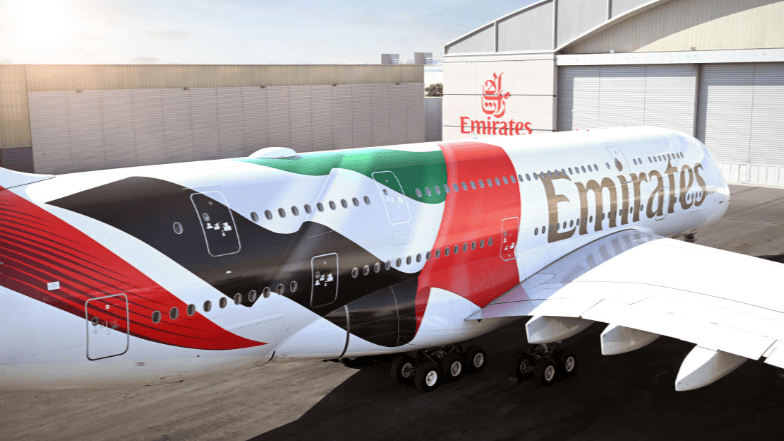 Airbus A380 con diseño especial de los Emiratos Árabes Unidos
