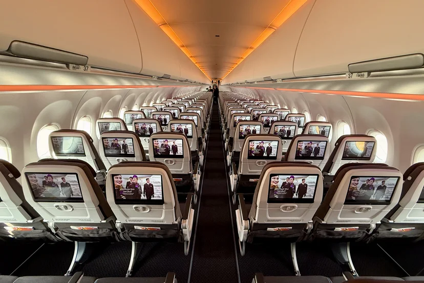 Clase económica del avión Airbus A321LR