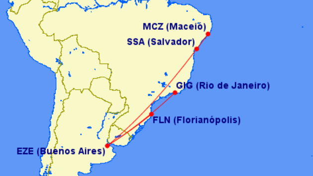 Rutas de Flybondi a Brasil