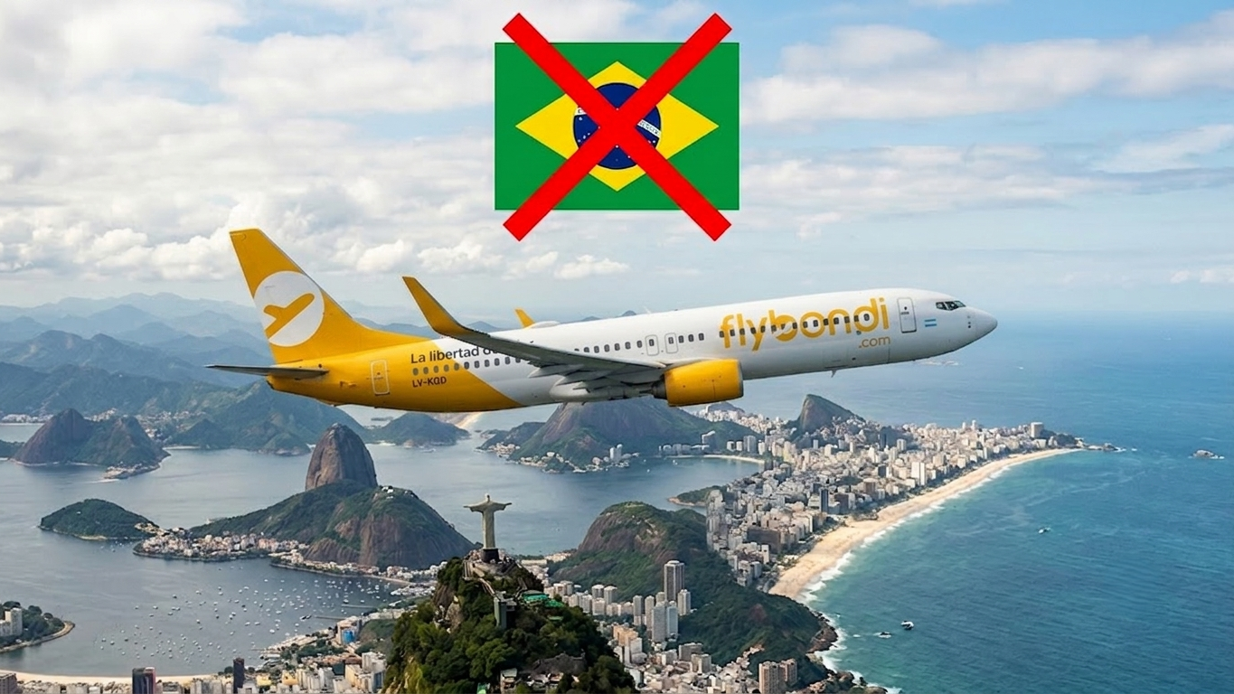 Flybondi recibió suspensiones para operar y vender vuelos a destinos de Brasil