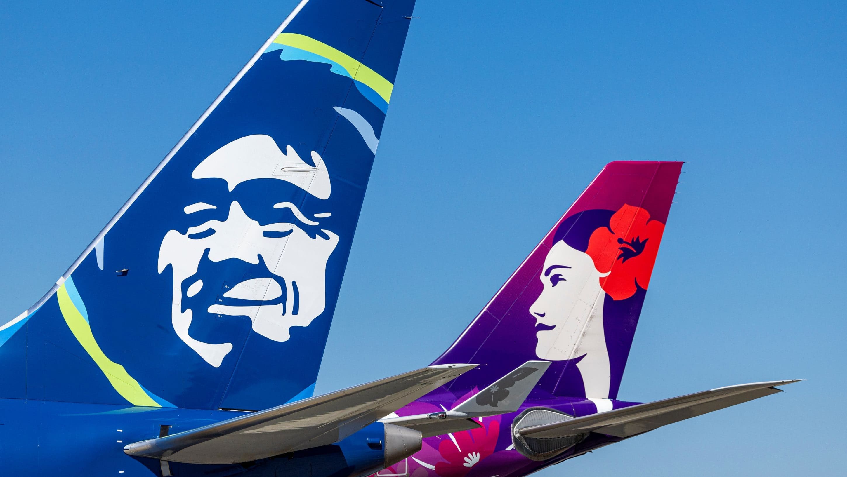 Alaska Airlines y Hawaiian Airlines