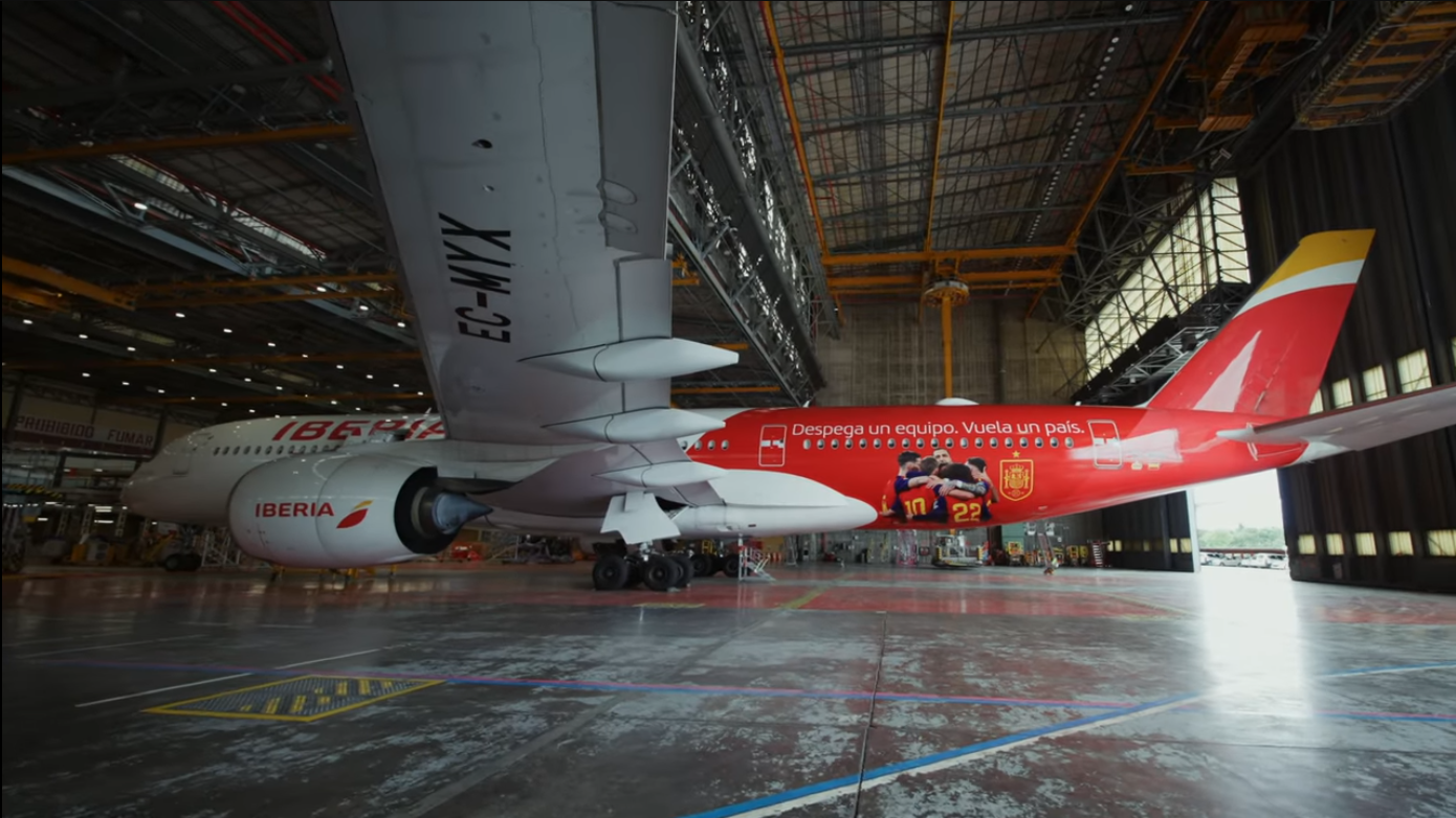 Airbus A350 Iberia livery mundial 2026