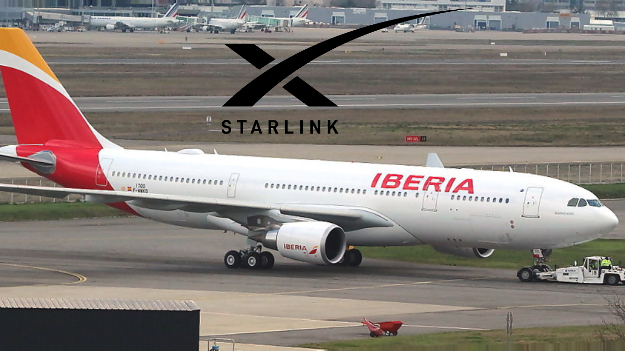Iberia realizó el primer vuelo ofreciendo internet de alta velocidad con Starlink
