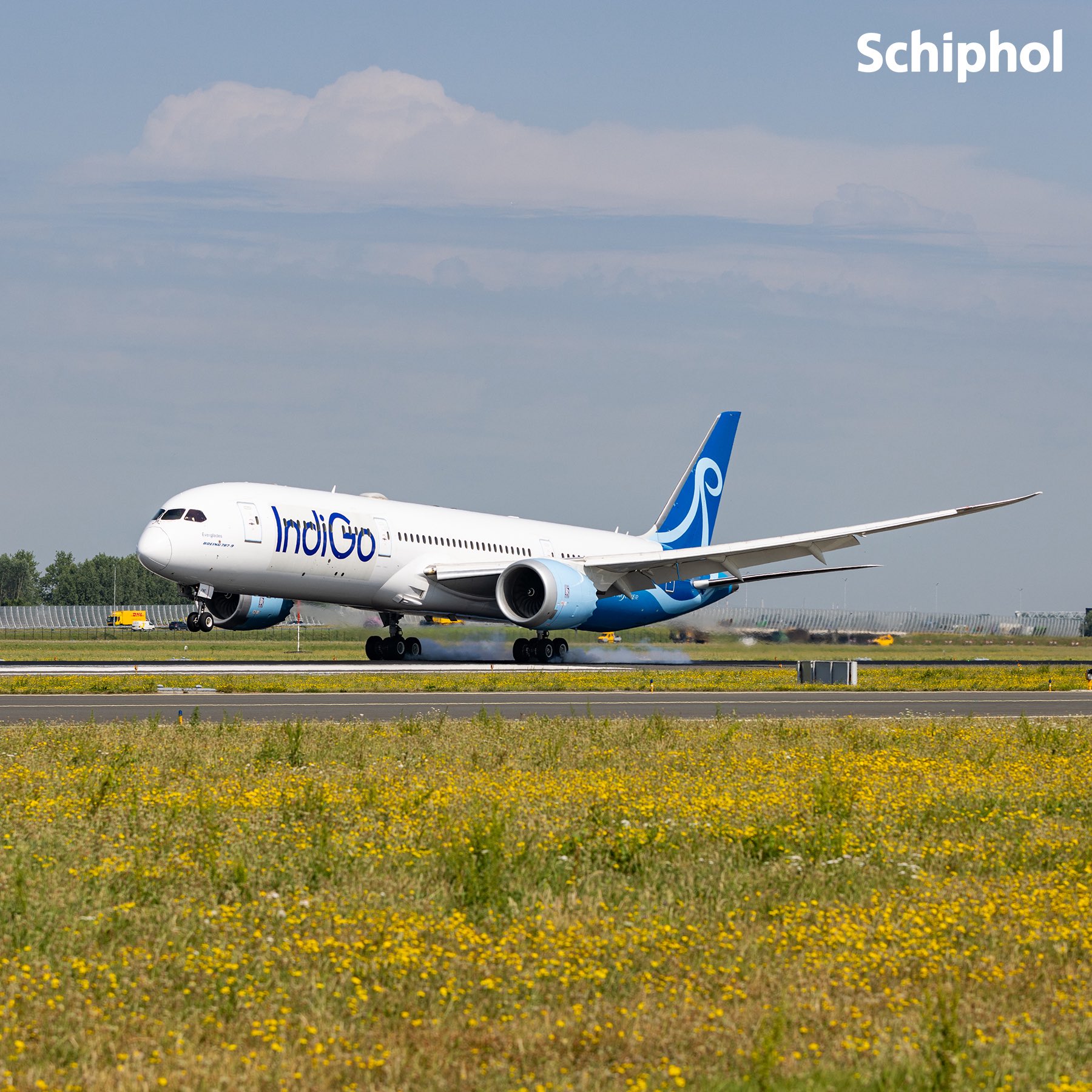 Boeing 787-9 en Ámsterdam