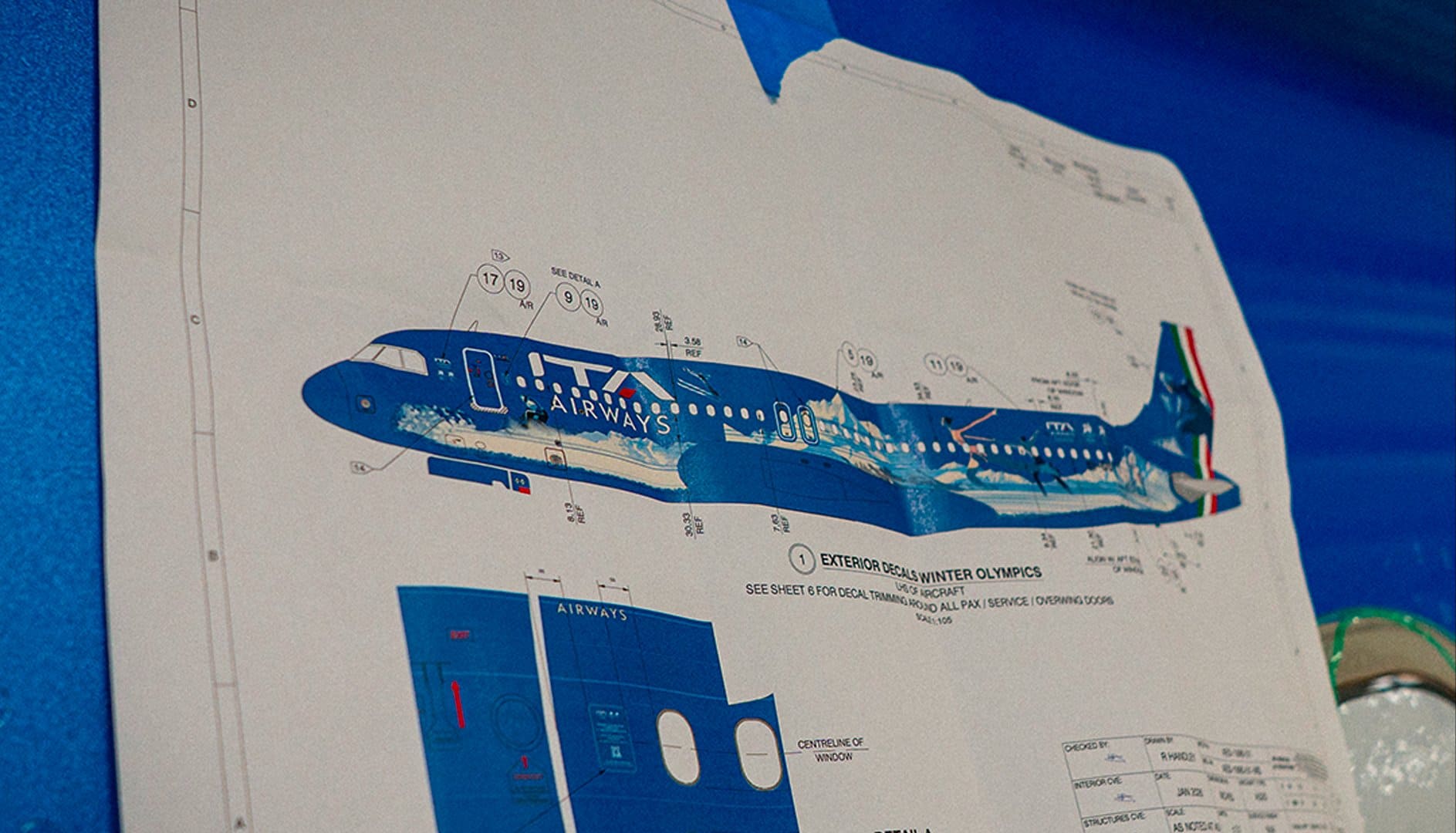 Planos del avión de ITA