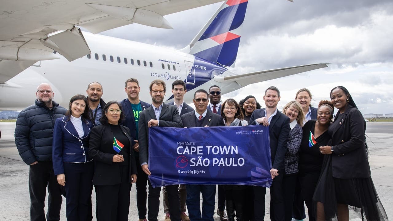 Vuelo inaugural de San Pablo a Ciudad del Cabo