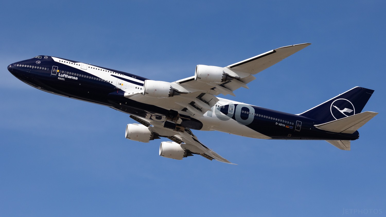 Boeing 747 livery 100 años Lufthansa