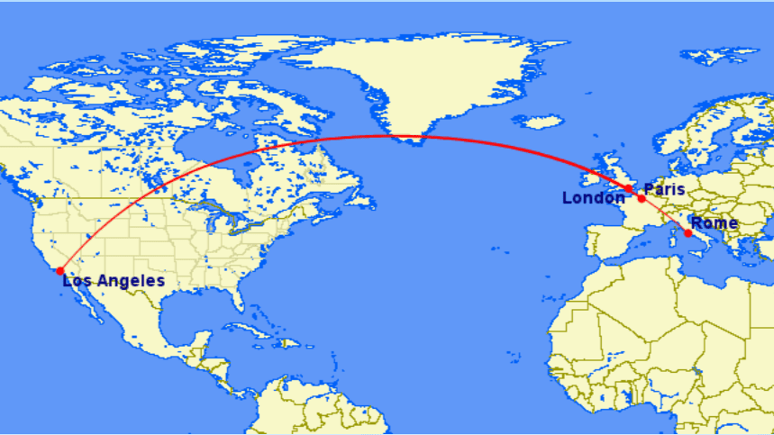 Rutas canceladas desde Los Ángeles