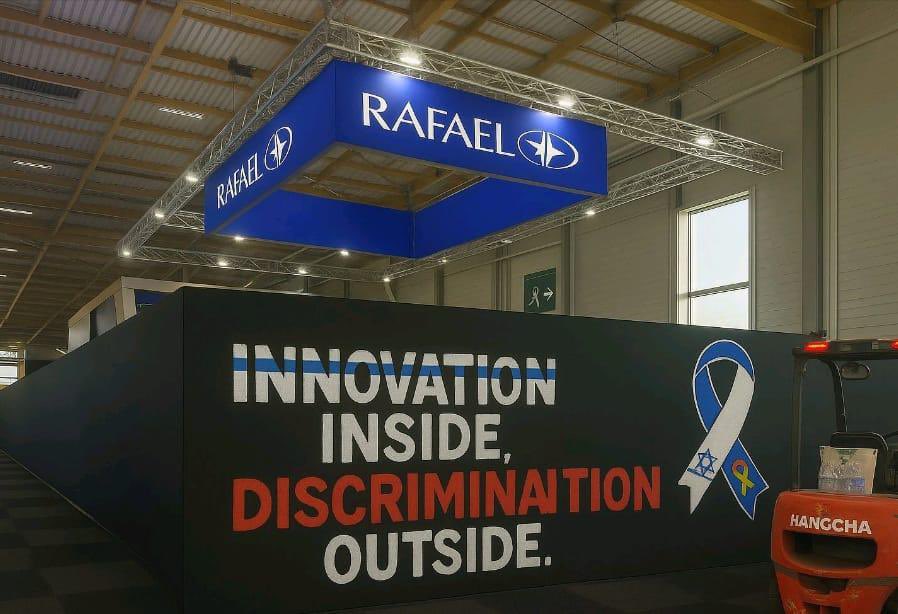 Stand de defensa israelí cubierto