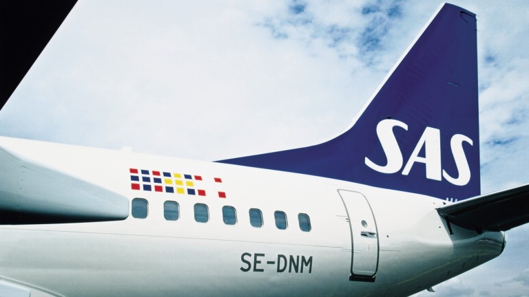 Cola de avión de SAS