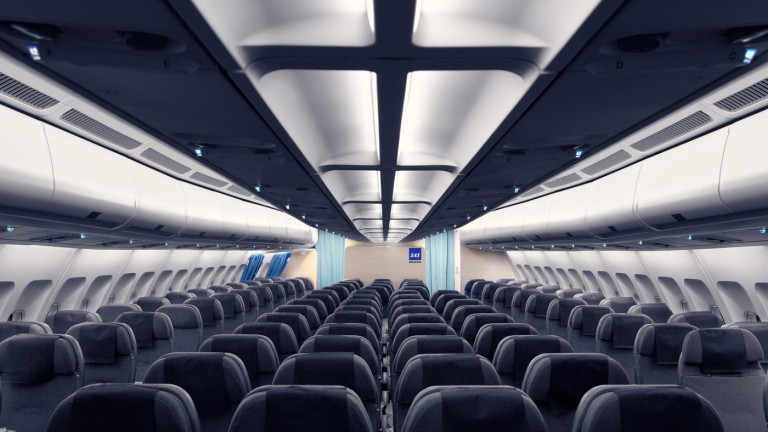 Interior de avión SAS