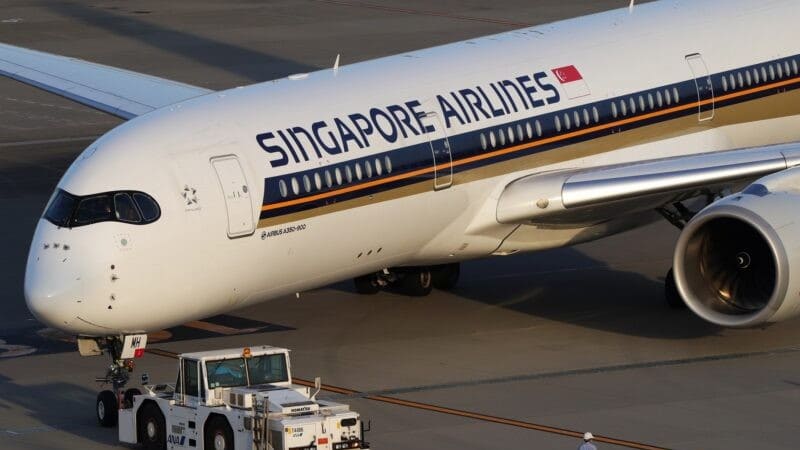Singapore Airlines registró pérdidas de casi 60 millones de dólares la primera mitad del 2026