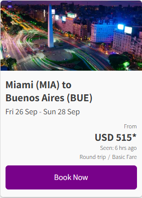 Oferta Sky Airline en Buenos Aires-Miami