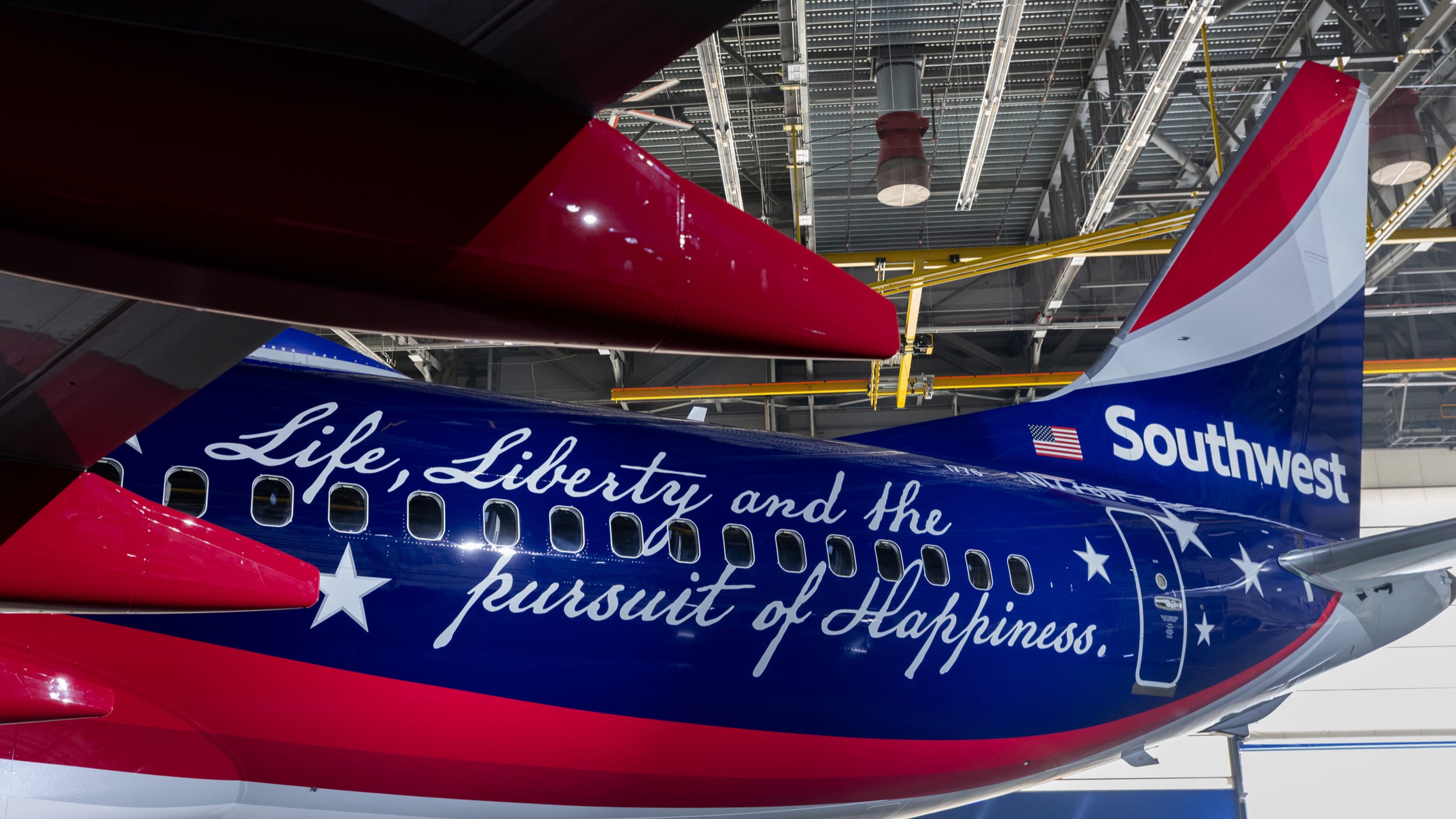 Boeing 737 MAX 8 Southwest livery 250 años Estados Unidos