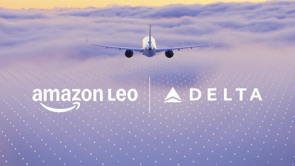 Delta elige a Amazon sobre Starlink para ofrecer internet de alta velocidad a bordo