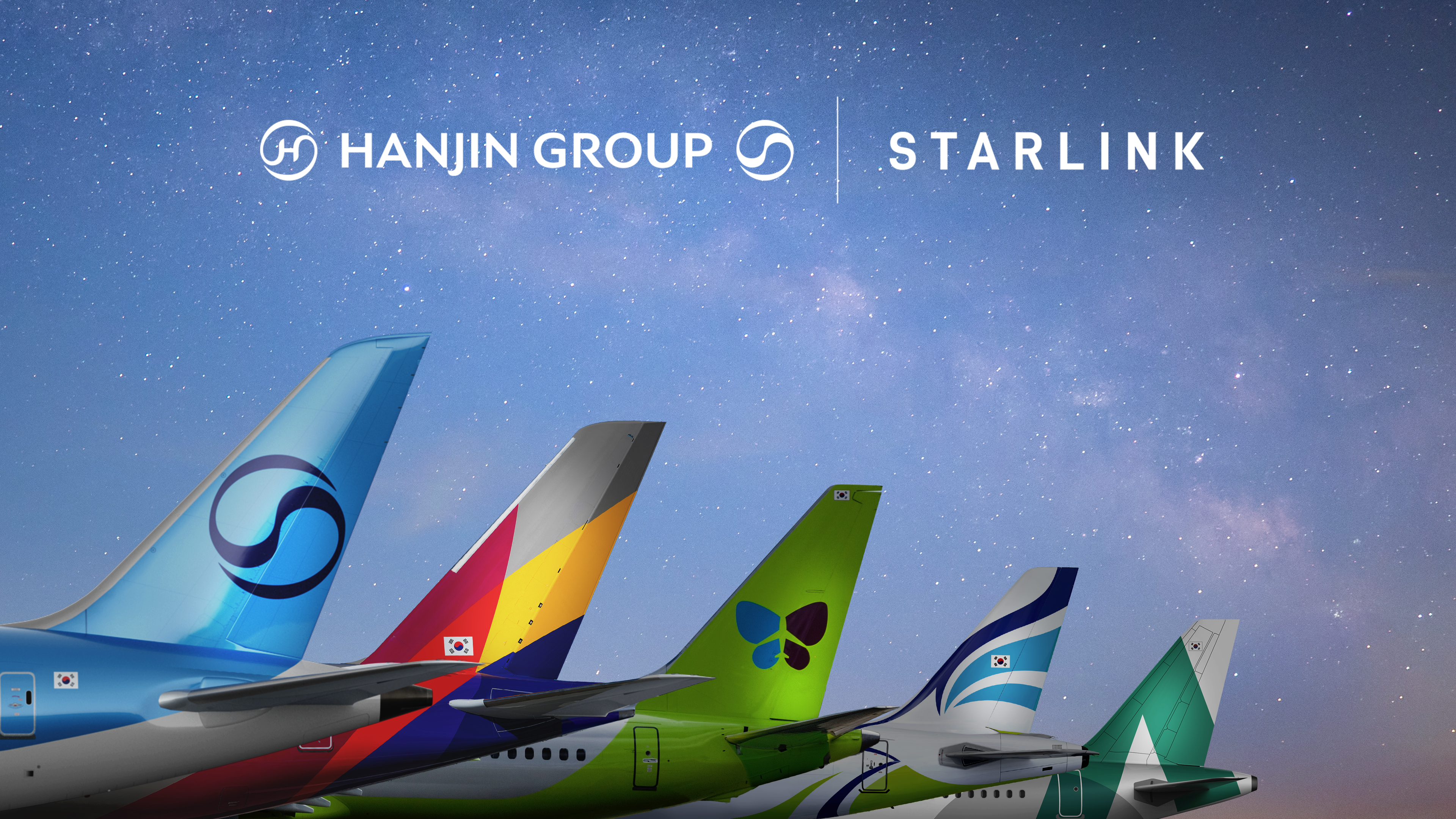 Resumen Korean Air y el Grupo Hanjin firman acuerdo con Starlink