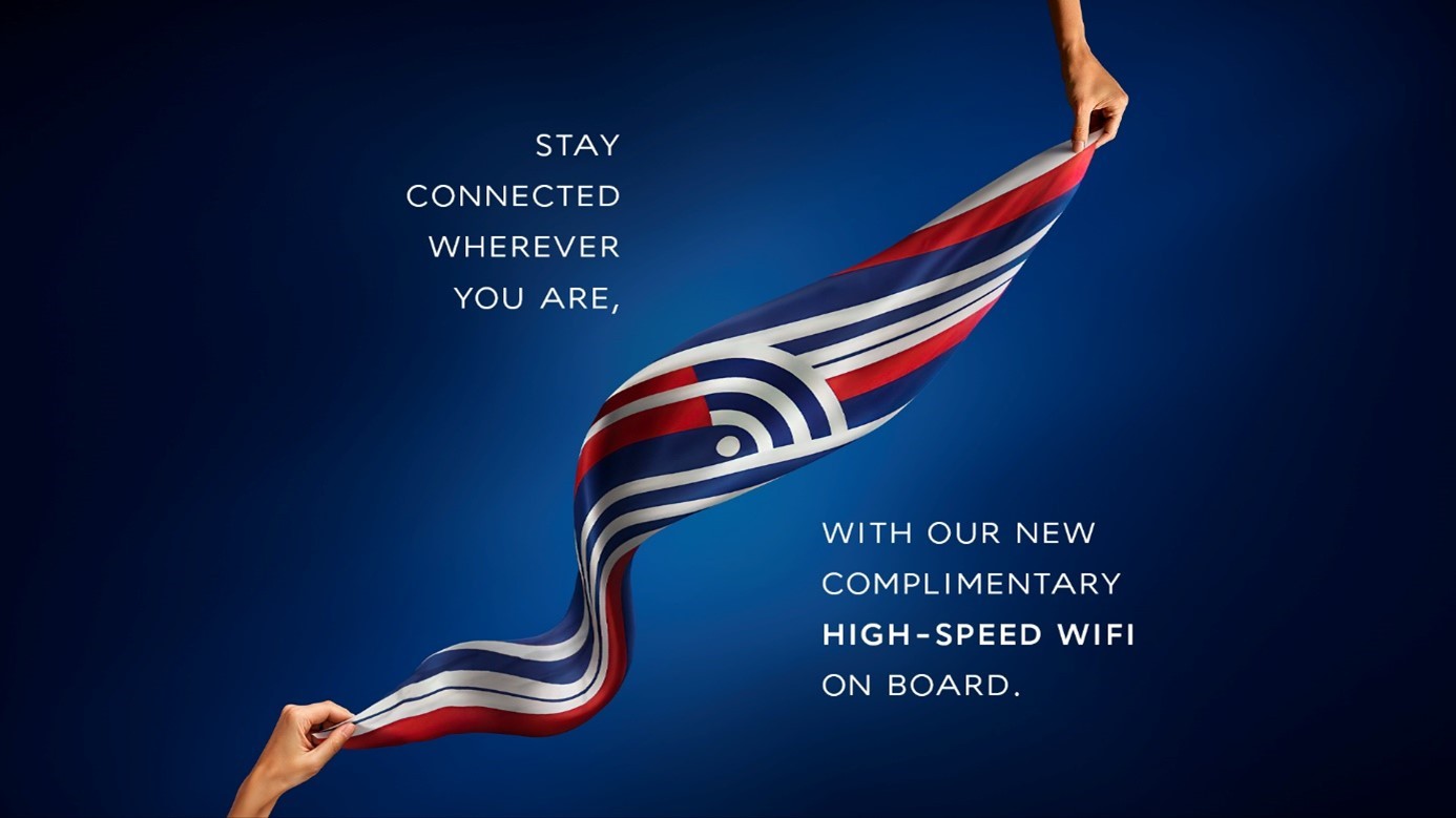Anuncio de Air France con Starlink