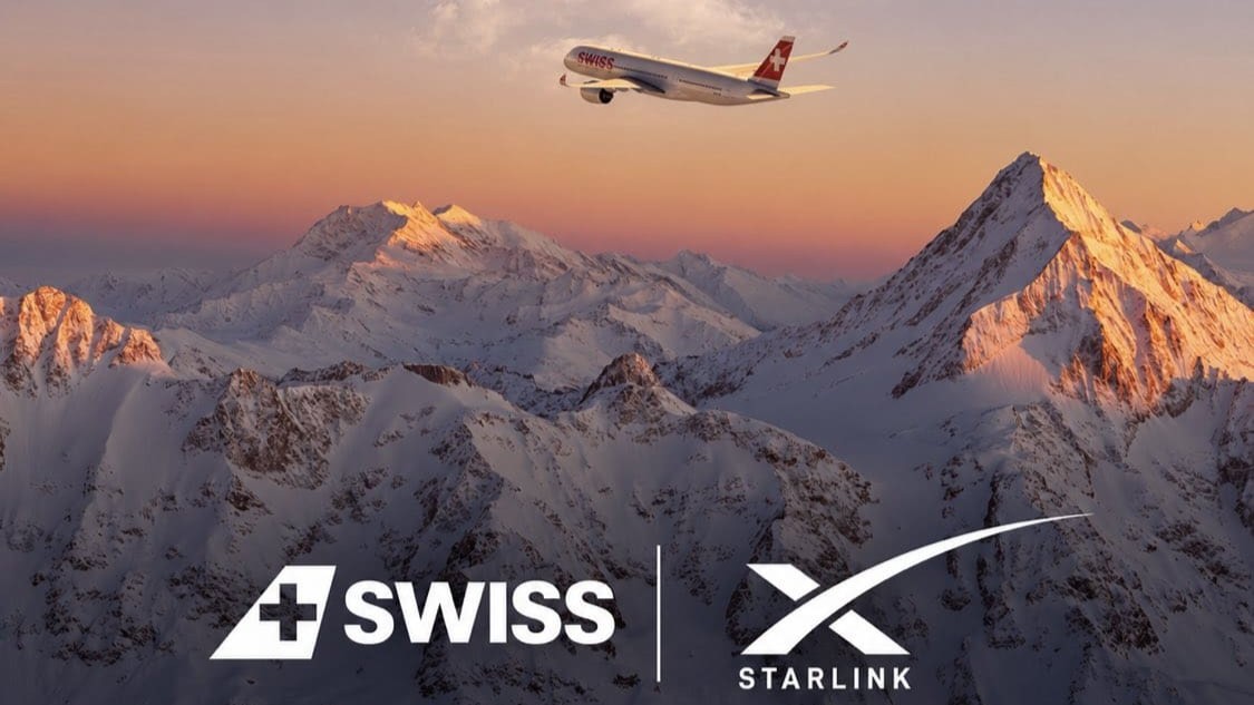 Swiss vuela por primera vez con Starlink