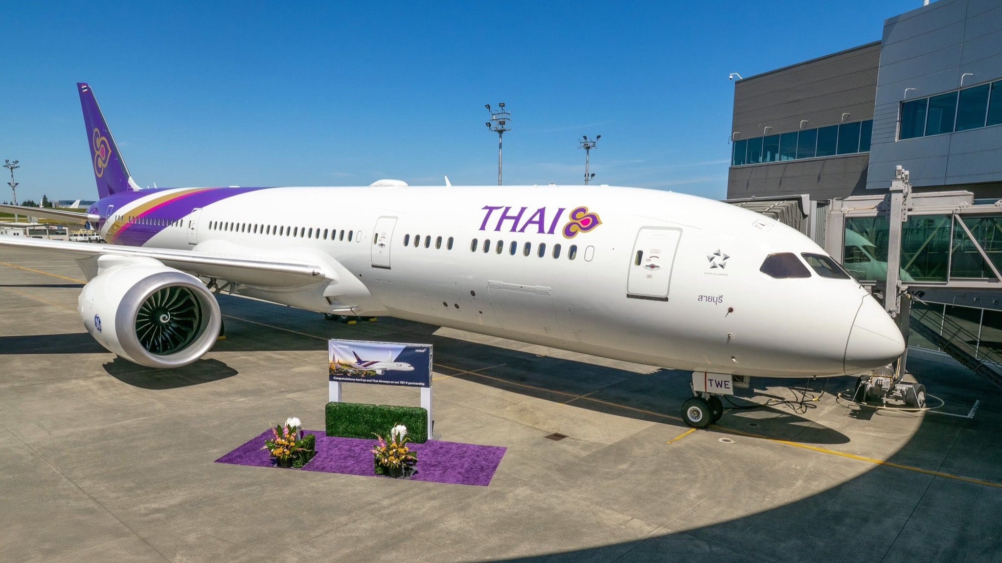 Thai Airways recibió el primer Boeing 787-9 Dreamliner