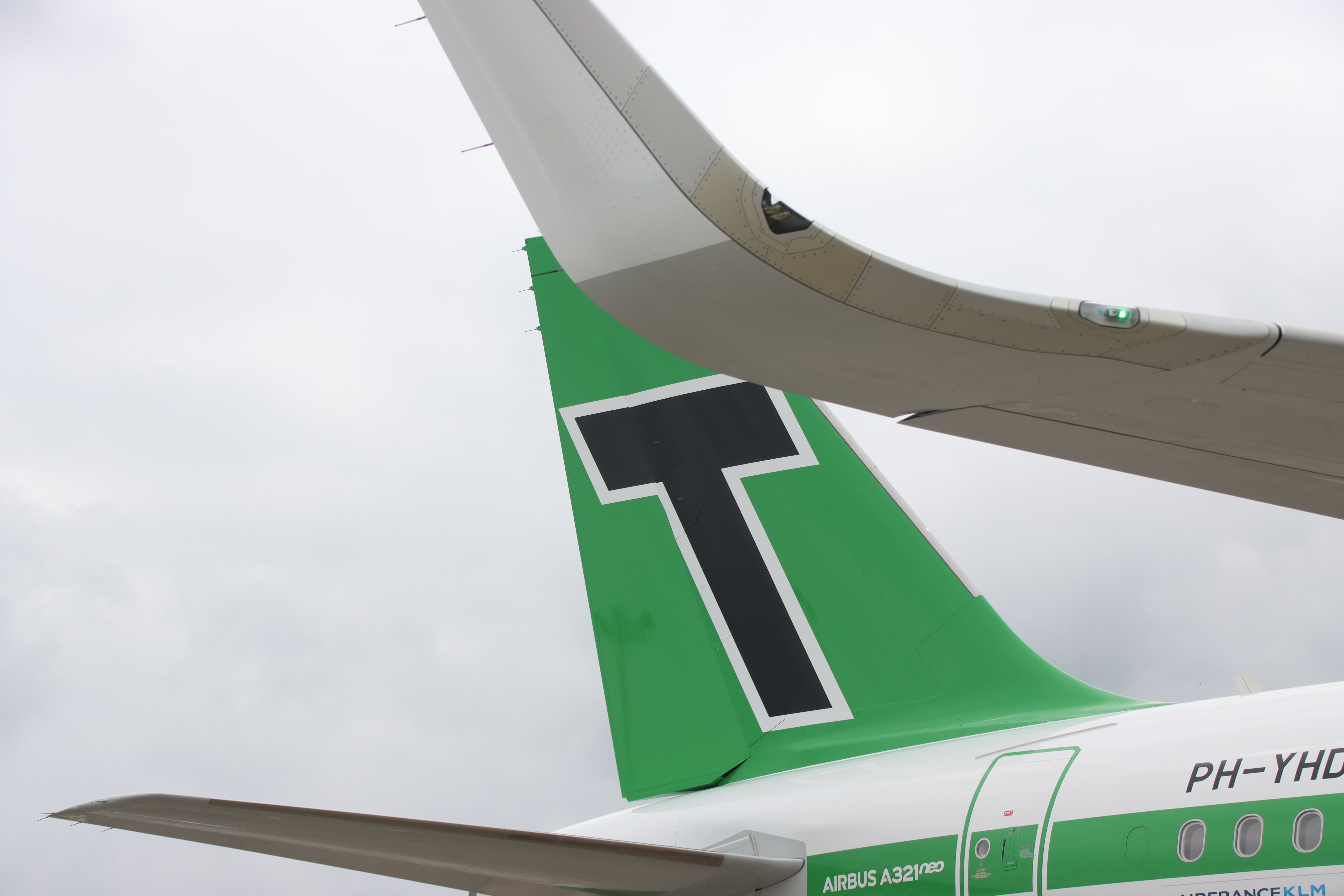 Cola del avión de Transavia
