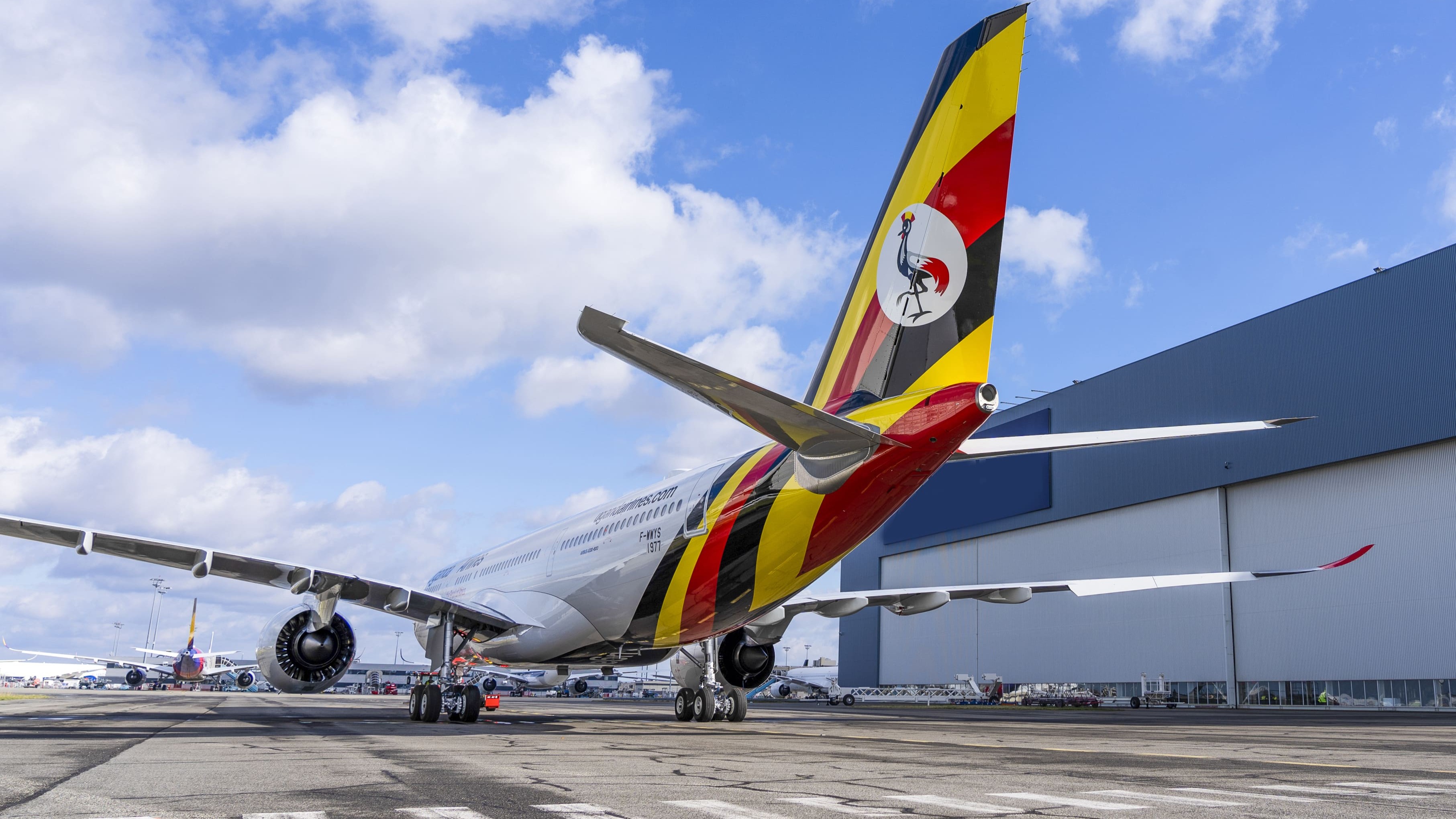 Avión de Uganda Airlines