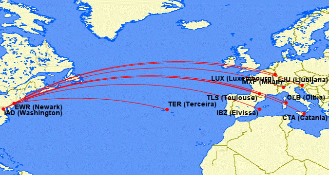 Nuevas rutas de United Airlines