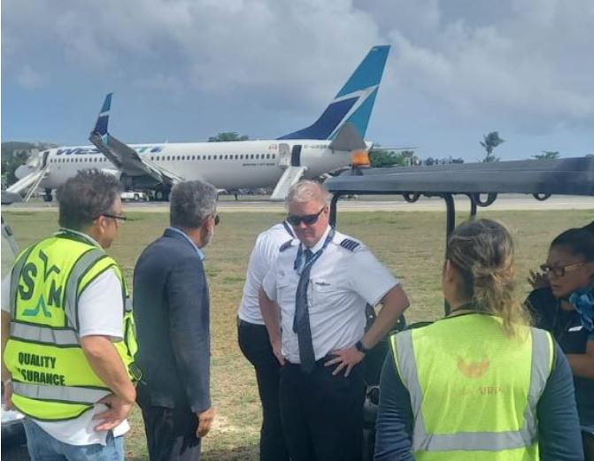 Piloto del avión fuera de la pista