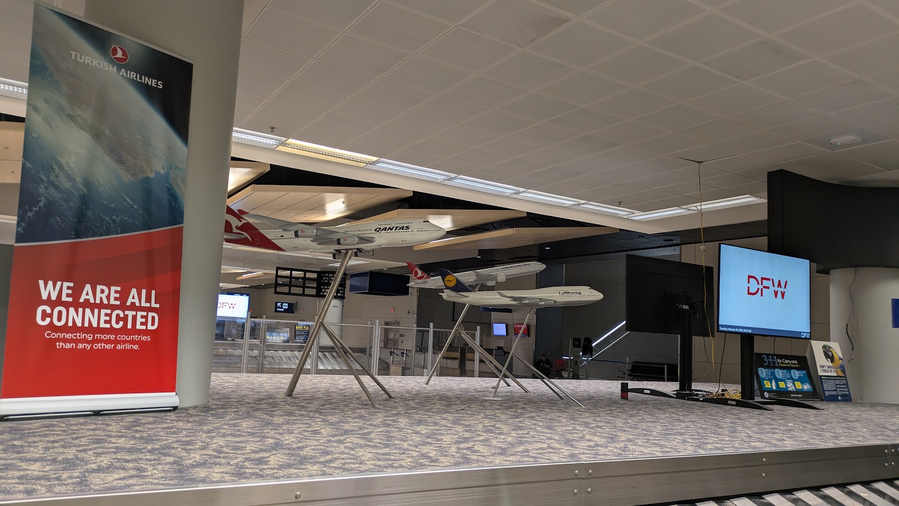 Aviones a escala en el Aeropuerto de Dallas