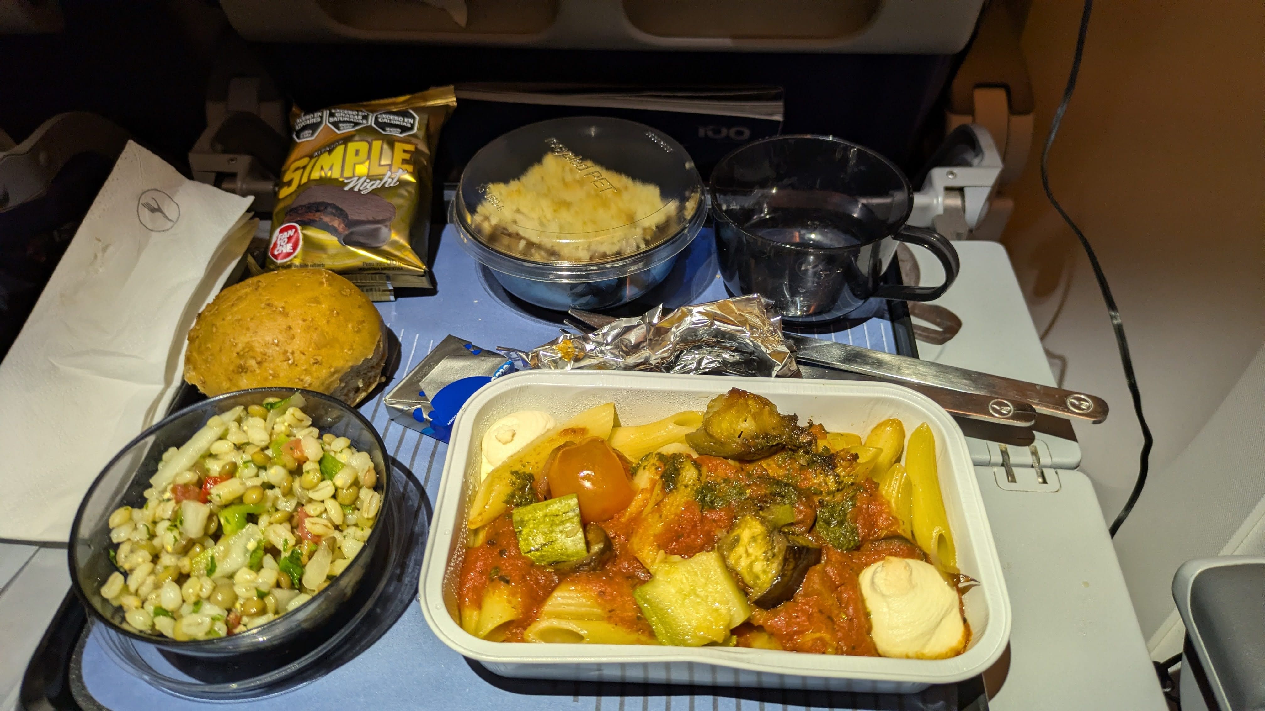 Cena vuelo Lufthansa
