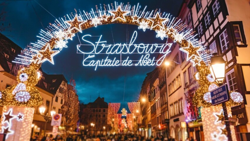 Mercado de Estrasburgo, llamado la capital del los mercados navideños