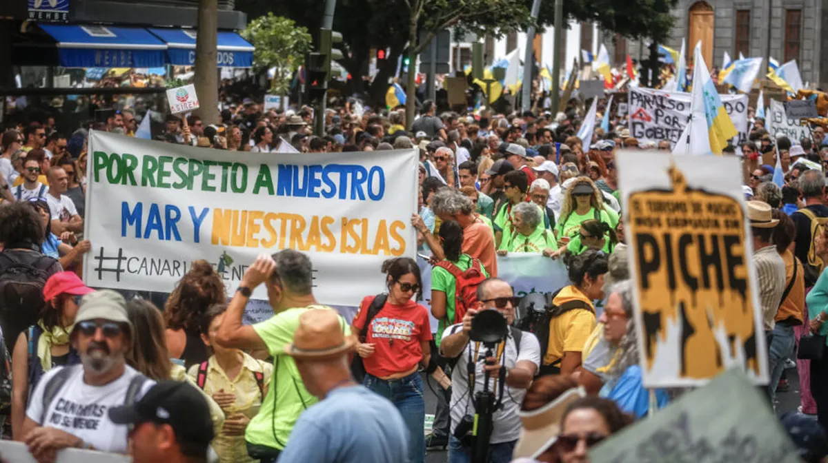 Protestas en la Isla de Canarias