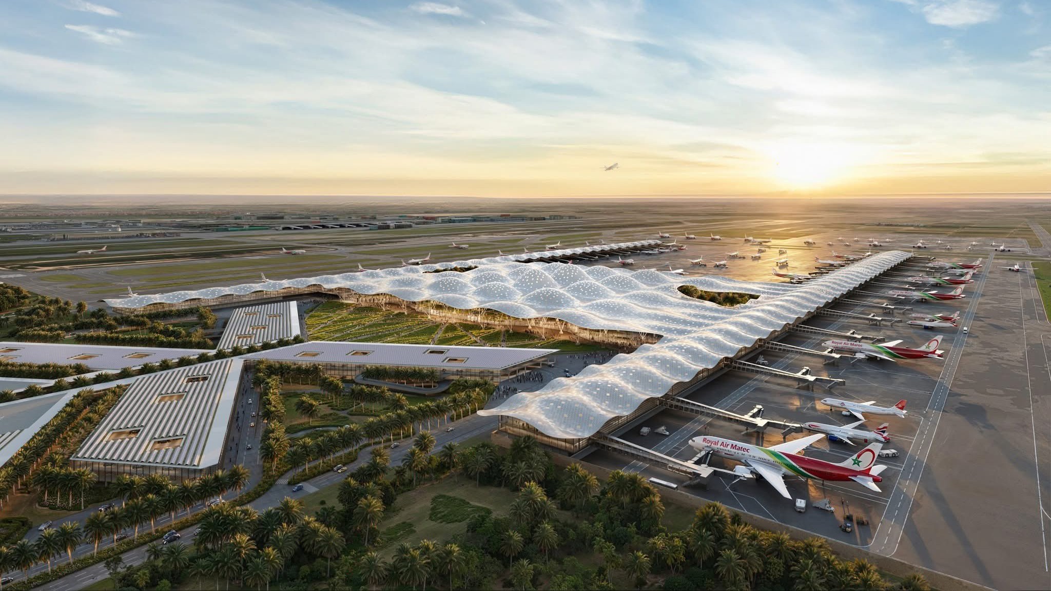 Nuevo Aeropuerto de Casablanca (Marruecos).'