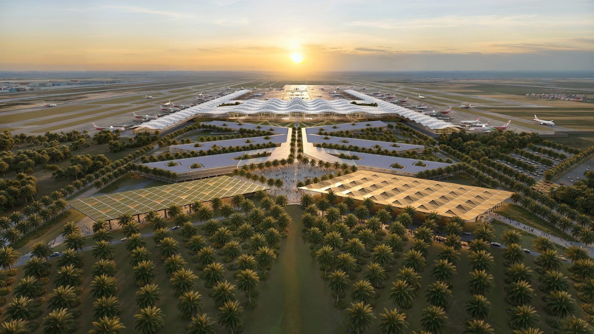 Exterior del Aeropuerto de Casablanca