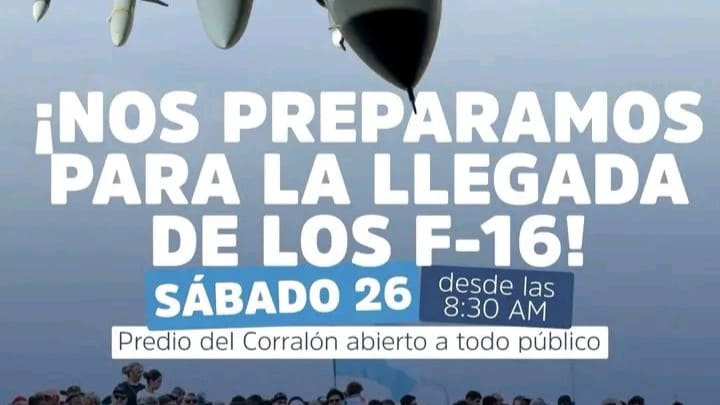 Evento de recibida de los F-16 de la Fuerza Aérea Argentina