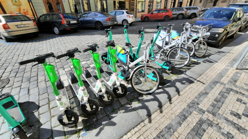 Scooter Lime en Praga