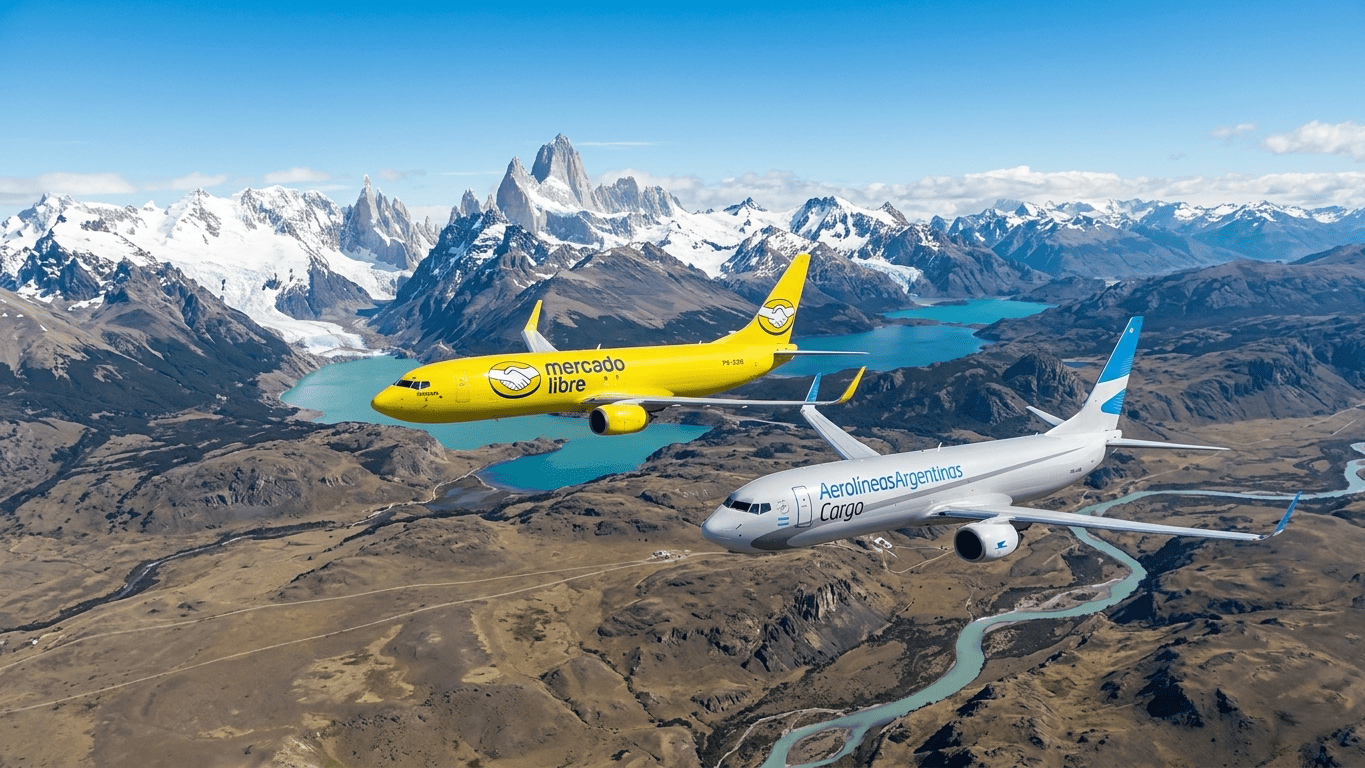 Mercado Libre suma aviones de carga desde Ezeiza para acelerar sus entregas en la Patagonia